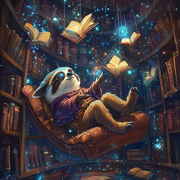 Artwork thumbnail, Sleepy Sloth Wizard by Rtymer