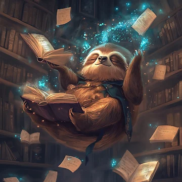 Artwork thumbnail, Sleepy Sloth Wizard by Rtymer