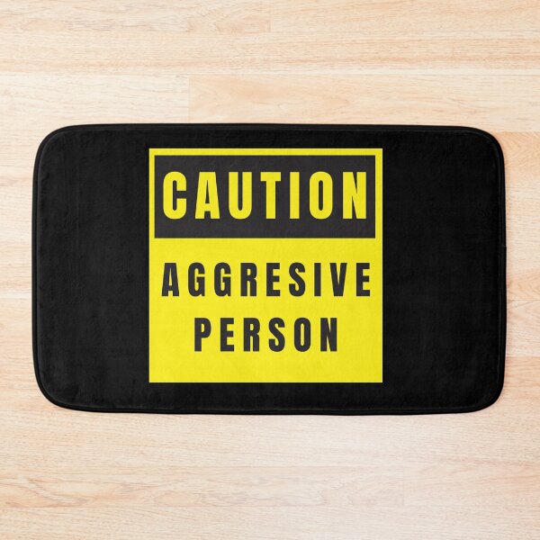 Item preview, Aggressive Human Warning designed and sold by DistincTee.