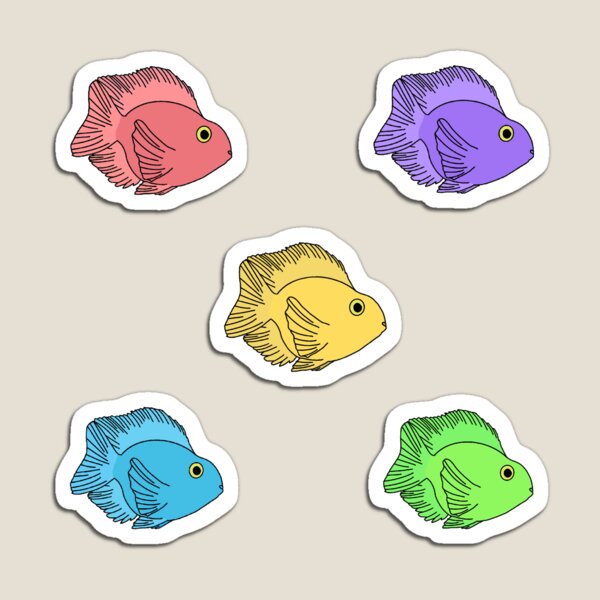Item preview, Parrot Cichlids designed and sold by Leapingdoe.