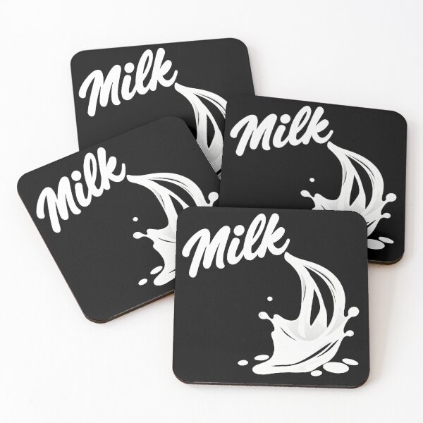Item preview, Stylized White Milk Splash with Text designed and sold by ART ATTACK ZONE.