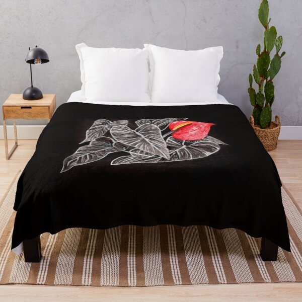 Item preview, Anthurium flower and black background designed and sold by Rômulo Queiroz.