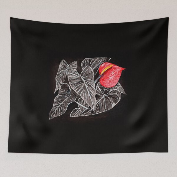 Item preview, Anthurium flower and black background designed and sold by Rômulo Queiroz.