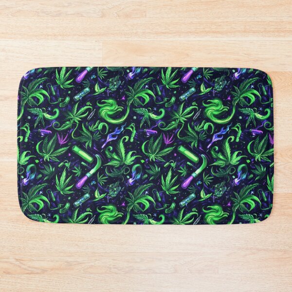 Item preview, Neon Weed leaves — Contemporary Graphic Art designed and sold by HEADMADE-TV.