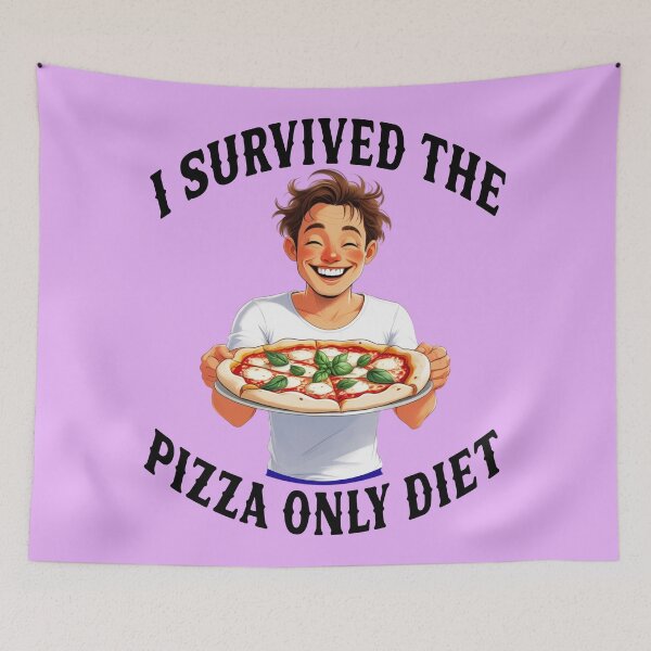 Item preview, I SURVIVED THE PIZZA ONLY DIET 6 designed and sold by DigitalandPhoto.