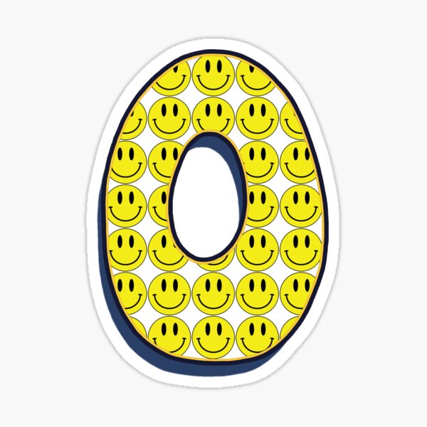 Letter O - Smile Sticker