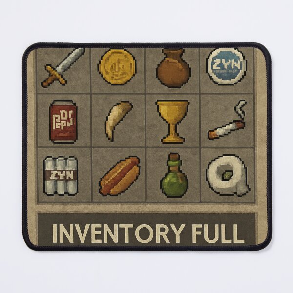 Item preview, Inventory Full – Pixel Art Survival Essentials designed and sold by GooberCore.