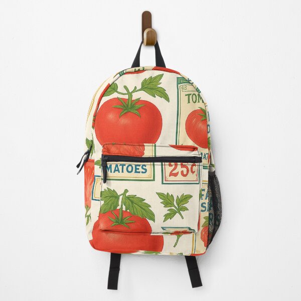 Item preview, Retro Tomato Label Pattern – Vintage Farm Fresh Design designed and sold by weirdfishes123.