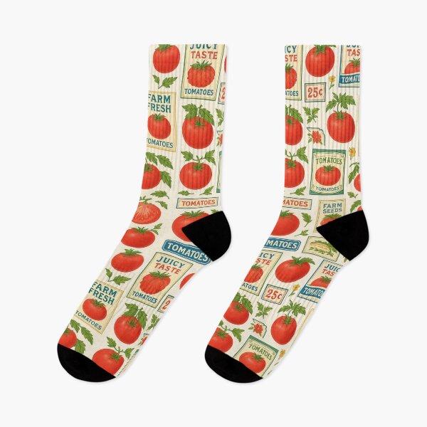 Item preview, Retro Tomato Label Pattern – Vintage Farm Fresh Design designed and sold by weirdfishes123.