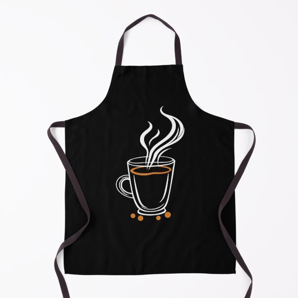 Aperçu de l'œuvre Tasse à café minimaliste avec liquide fumant créée et vendue par ART ATTACK ZONE.