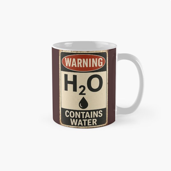 Item preview, WARNING – H₂O Contains Water (Seriously Hydrating!) designed and sold by StarryHeavens.