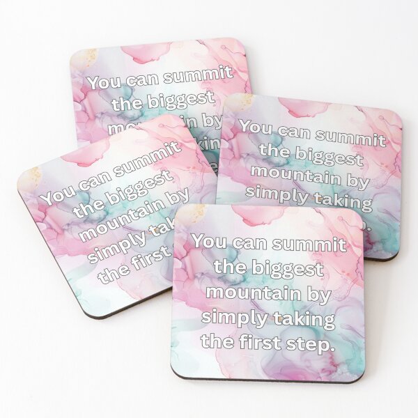 Item preview, You can summit the biggest mountain by simply taking the first step. designed and sold by FlutterByH.