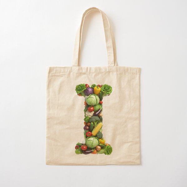 VEG LETTER I Cotton Tote Bag