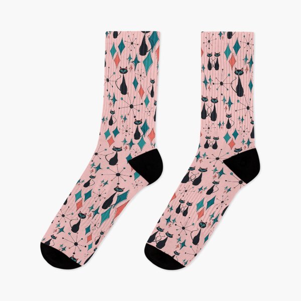 Item preview, Atomic Cats on Pink designed and sold by Shanna Lenè Hattaway.