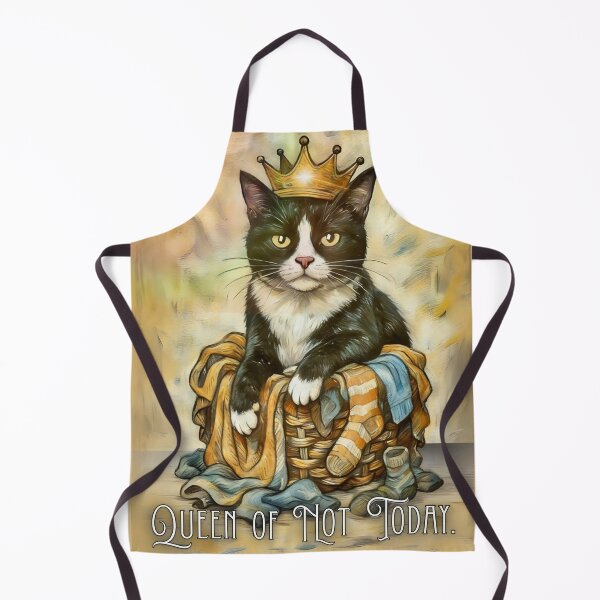 Item preview, Queen of Not Today – Funny Moody Cat Art designed and sold by gleefulme.