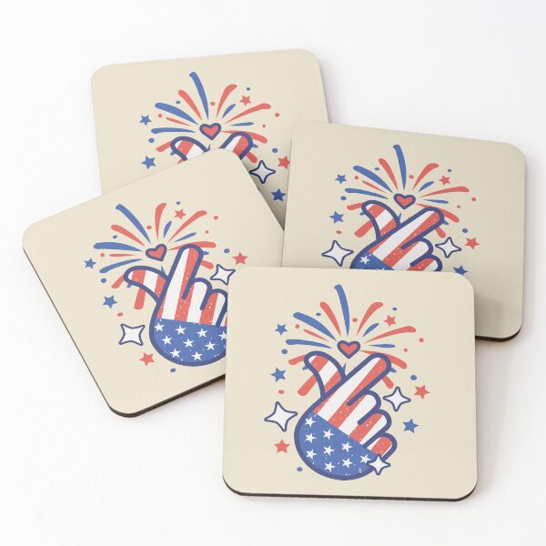 Item preview, Korean Finger Heart 4th of July Aesthetic designed and sold by KGlam.