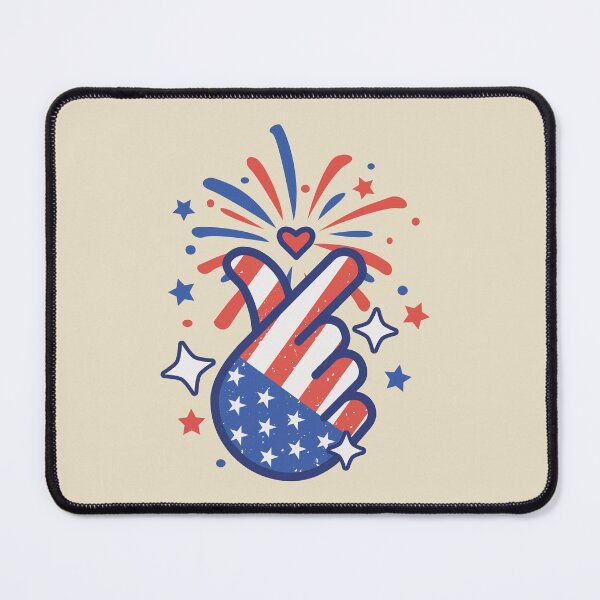 Item preview, Korean Finger Heart 4th of July Aesthetic designed and sold by KGlam.