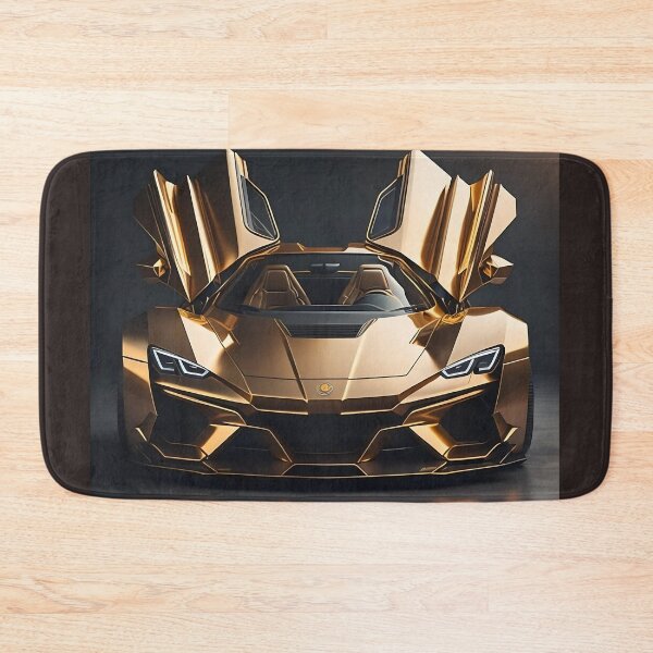 Item preview, Golden Hypercar Doors Up - Futuristic Luxury Sports Car Art designed and sold by VA Design.