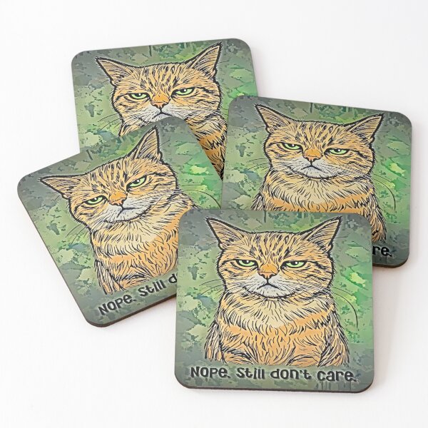 Item preview, Nope Still Don’t Care – Funny Cat Attitude Art designed and sold by gleefulme.