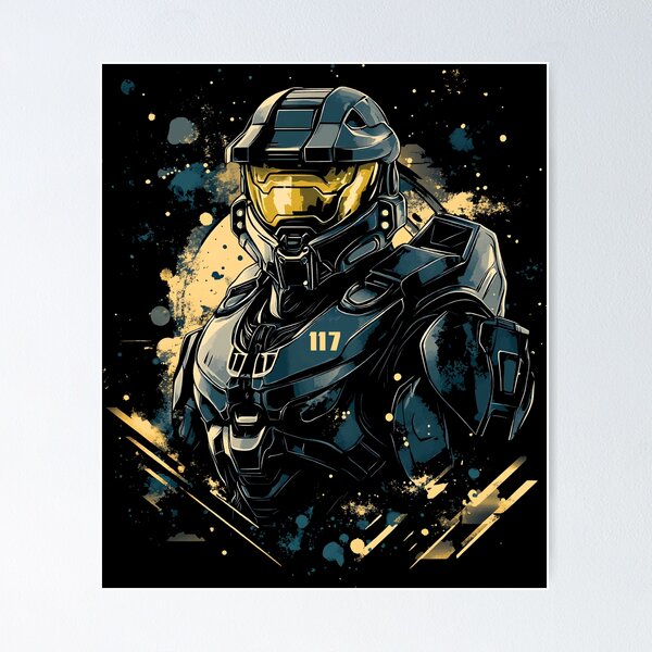 Vista previa del artículo con la obra «Supersoldado», diseñado y vendido por RatherCreative.