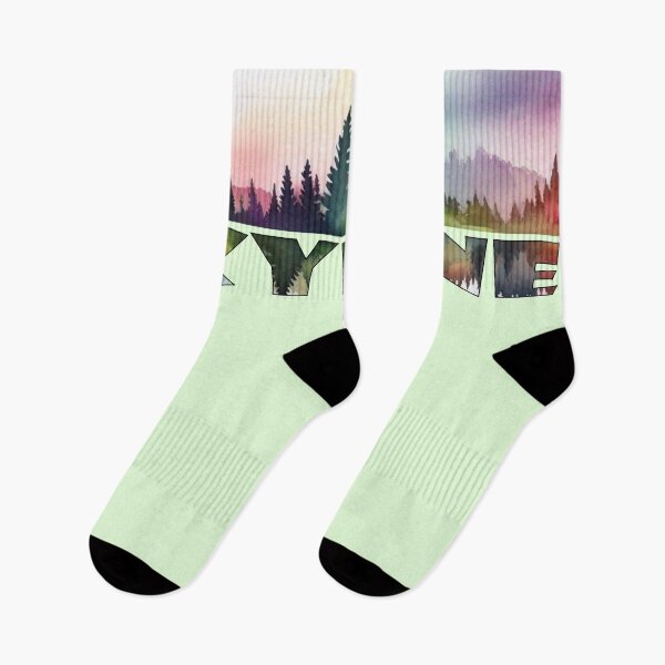 Item preview, My Skyline: Forest Silhouettes in Watercolor Calm designed and sold by MoxisWatercolor.