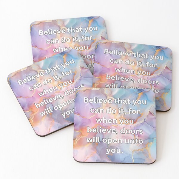 Item preview, Believe that you can do it, for when you believe, doors will open unto you. designed and sold by FlutterByH.