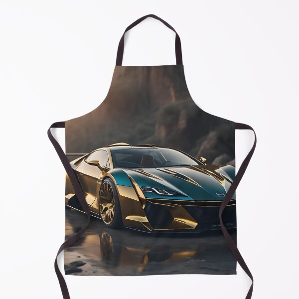 Item preview, Blue Gold Hypercar Utopia - Exotic Futuristic Car Concept Art# designed and sold by VA Design.