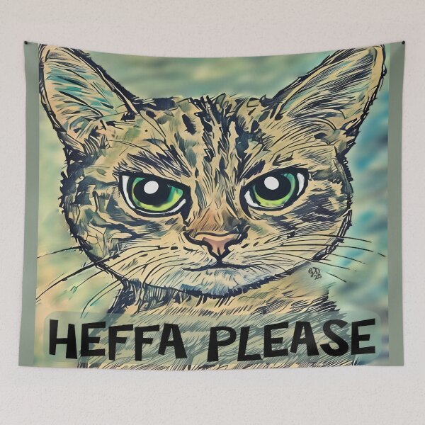 Item preview, Sassy Grouchy Cat Says Heffa Please designed and sold by gleefulme.