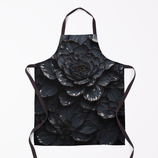 Item preview, Porcelain Black Peonies with Golden Accents — Luxurious Stained Glass-Inspired Floral Art designed and sold by ArtiQreate.
