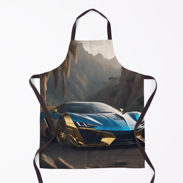 Item preview, Blue Gold Hypercar Utopia - Exotic Futuristic Car Concept Art designed and sold by VA Design.
