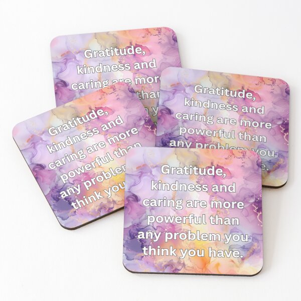 Item preview, Gratitude, kindness and caring are more powerful than any problem you think you have. designed and sold by FlutterByH.