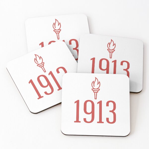 Item preview, Delta Sigma Theta 1913 Torch Sticker | Crimson Glow designed and sold by summer-loving.