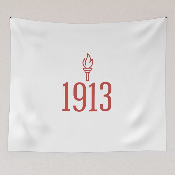 Item preview, Delta Sigma Theta 1913 Torch Sticker | Crimson Glow designed and sold by summer-loving.