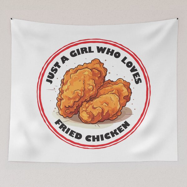 Item preview, Just A Girl Who Loves Fried Chicken designed and sold by bolimj.