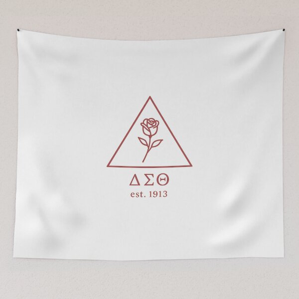 Item preview, Delta Sigma Theta Triangle Rose Emblem | Est. 1913 Sticker designed and sold by summer-loving.