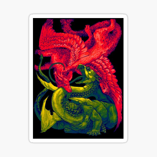 Item preview, Archangel Michael v Satan designed and sold by eden-bug!.