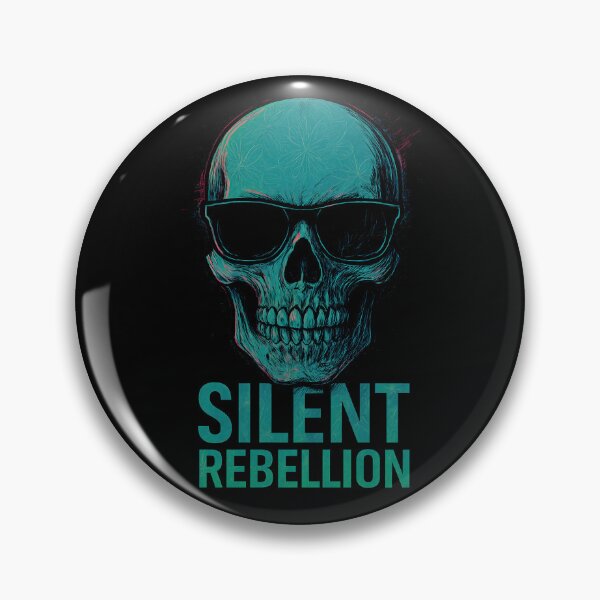 Item preview, Silent Rebellion Skull | Evokes mystery and a quiet defiance-cool and cryptic designed and sold by Qudkin.