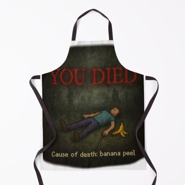 Item preview, Banana Peel Demise – YOU DIED Pixel Art Gamer designed and sold by GooberCore.