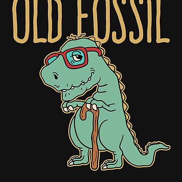 Artwork thumbnail, Old Fossil Dinosaur With Cane by jaygo