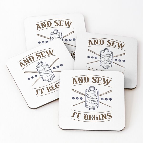 Item preview, And Sew It Begins Funny Sewing Seamstress designed and sold by jaygo.