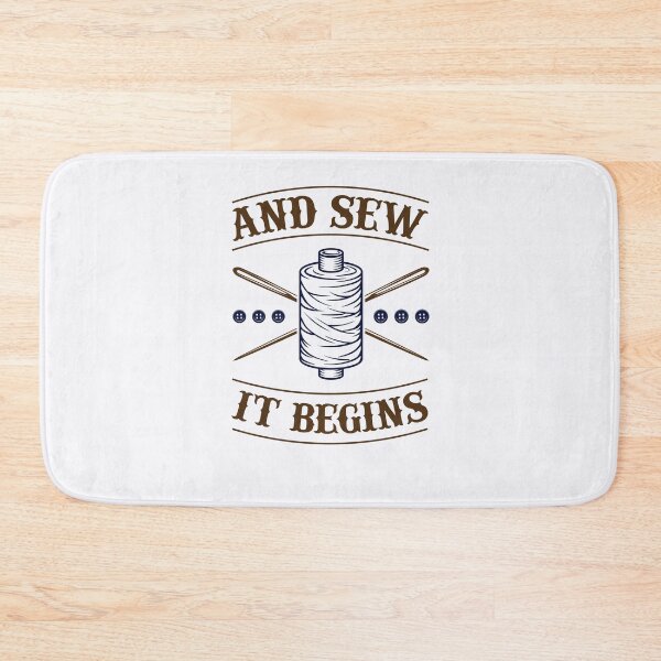 Item preview, And Sew It Begins Funny Sewing Seamstress designed and sold by jaygo.
