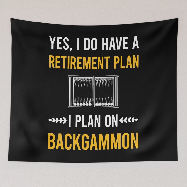 Item preview, Retirement Plan Backgammon designed and sold by kerry8d7dlaurie.