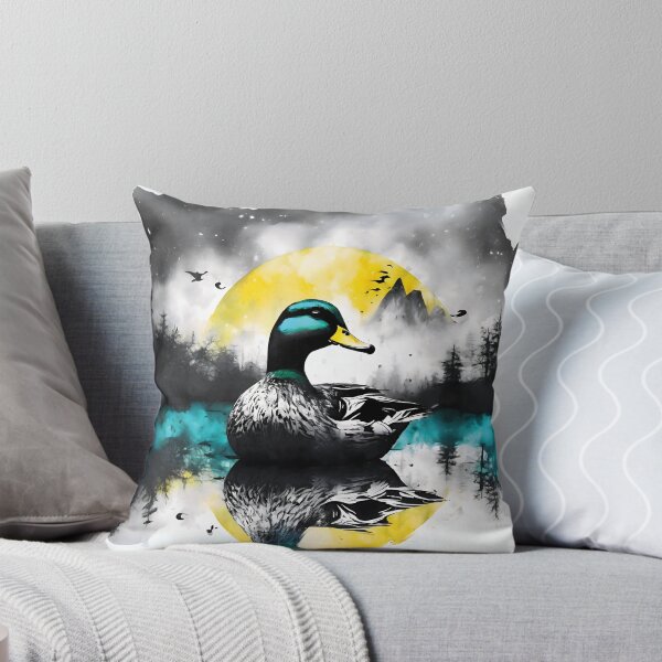 Item preview, Serene Mallard Reflection at Sunrise designed and sold by OddsomeOddree.