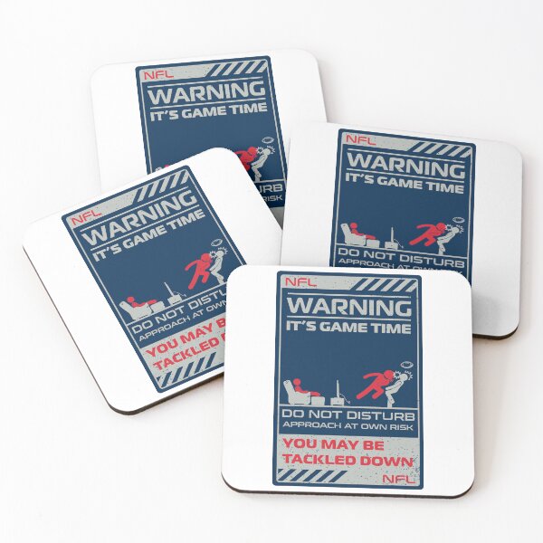 Item preview, Funny Game Time Warning Sticker – Do Not Disturb Football Fan designed and sold by ElseWorldDesign.