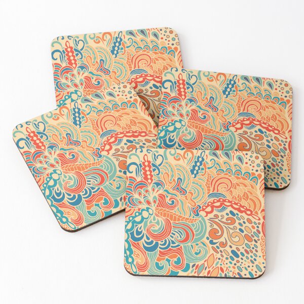 Item preview, Colorful abstract seamless pattern. 60s hippie psychedelic art designed and sold by Argunika.