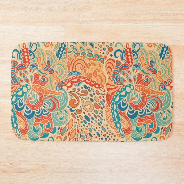 Item preview, Colorful abstract seamless pattern. 60s hippie psychedelic art designed and sold by Argunika.