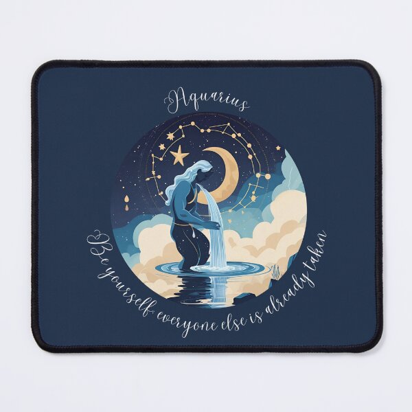 Item preview, Aquarius Quote - Be yourself, everyone else is already taken / Horoscope designed and sold by Quotes_4_life.