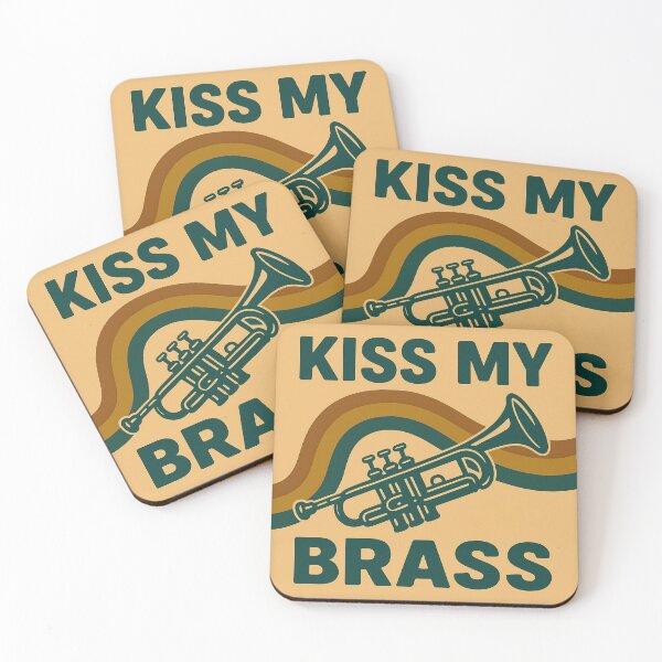 Artikelvorschau, Lustiges Trompetengeschenk - Lustiges Marching Band Geschenk - Kiss My Brass entworfen und verkauft von Galvanized.