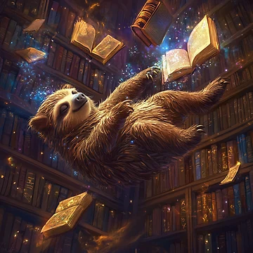 Artwork thumbnail, Sleepy Sloth Wizard by Rtymer
