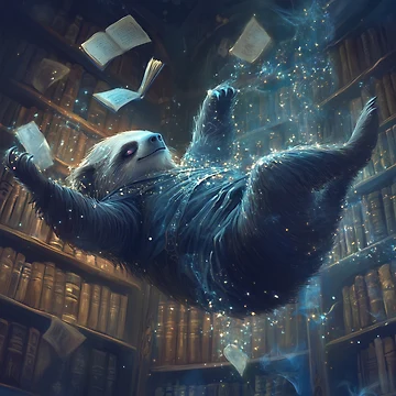 Artwork thumbnail, Sleepy Sloth Wizard by Rtymer
